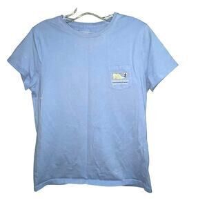 Vineyard Vines Kentucky Derby Tee Size Medium Pocket Tee Graphic Whale